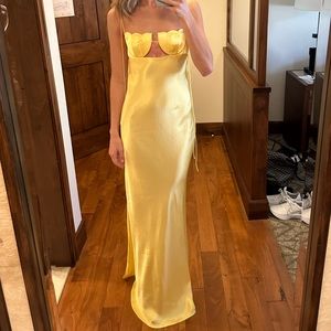 Anna October yellow tulip dress - Size XS